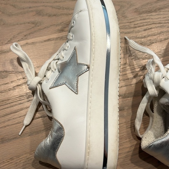 Metallic Star Sneaker White and Silver Steve Madden - Picture 9 of 9